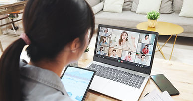 Person Participating in Video Call
