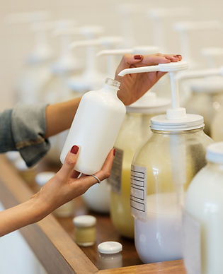 Refilling Lotion Bottle