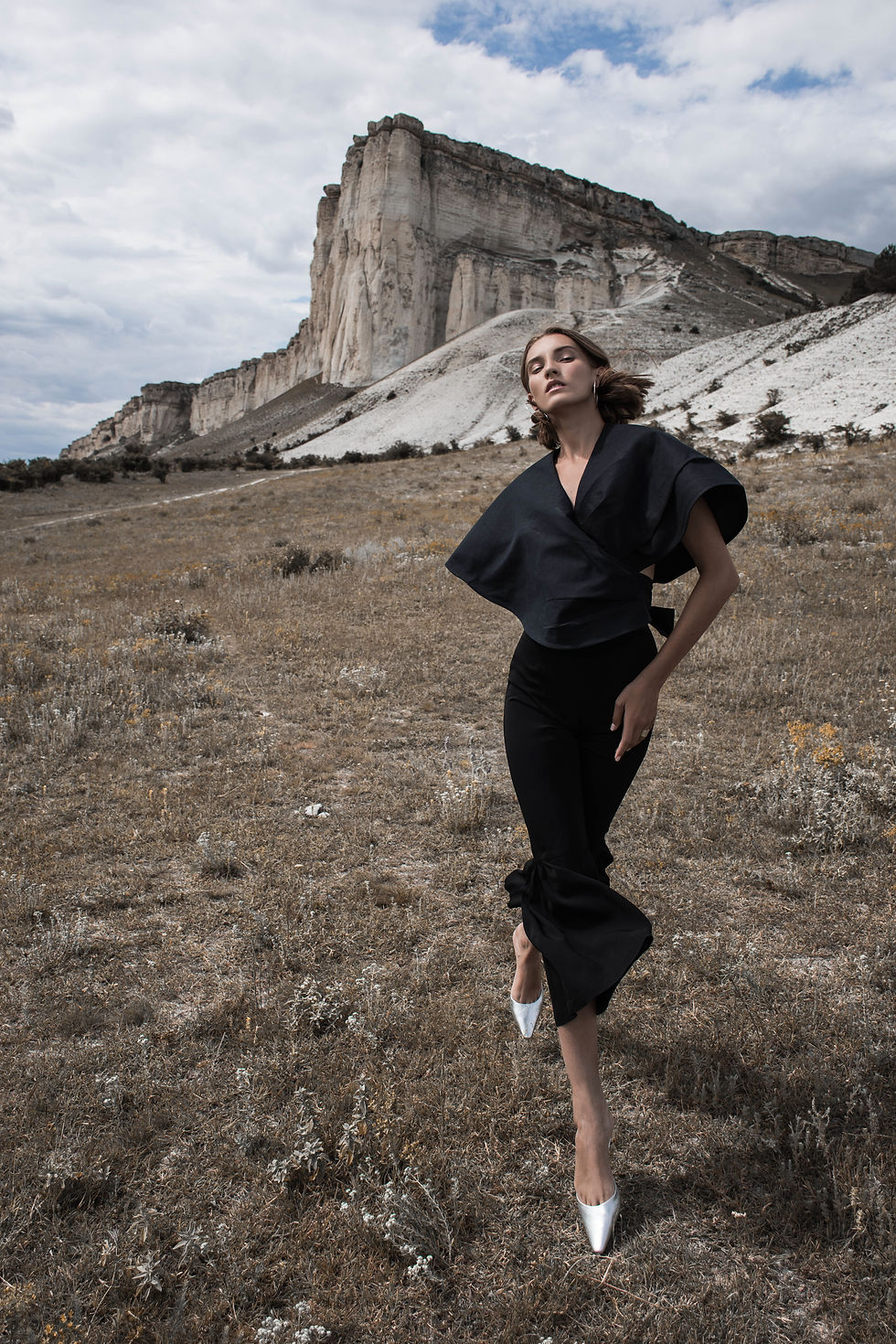 Servizio fotografico di moda all'aperto