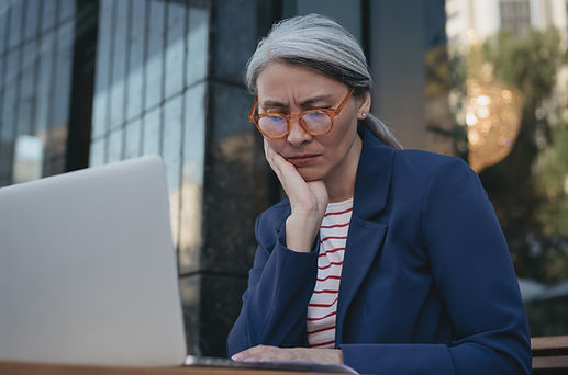 Woman Using Laptop