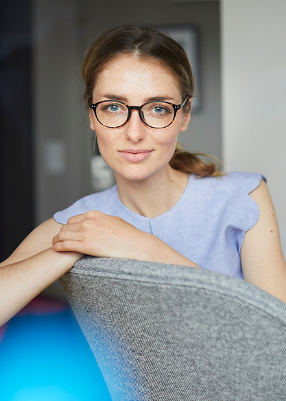 Smiling Woman with Galsses