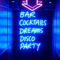 Neon sign with party themes
