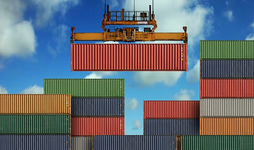 Stacked Shipping Containers