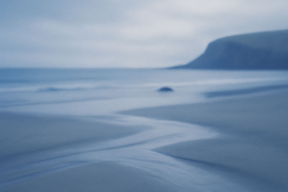 Blurred Beach Scene
