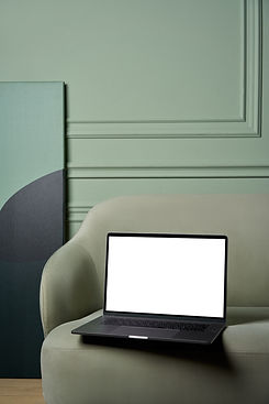 Laptop On Sofa