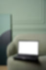 Laptop On Sofa