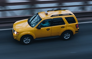 Taxi On Bridge