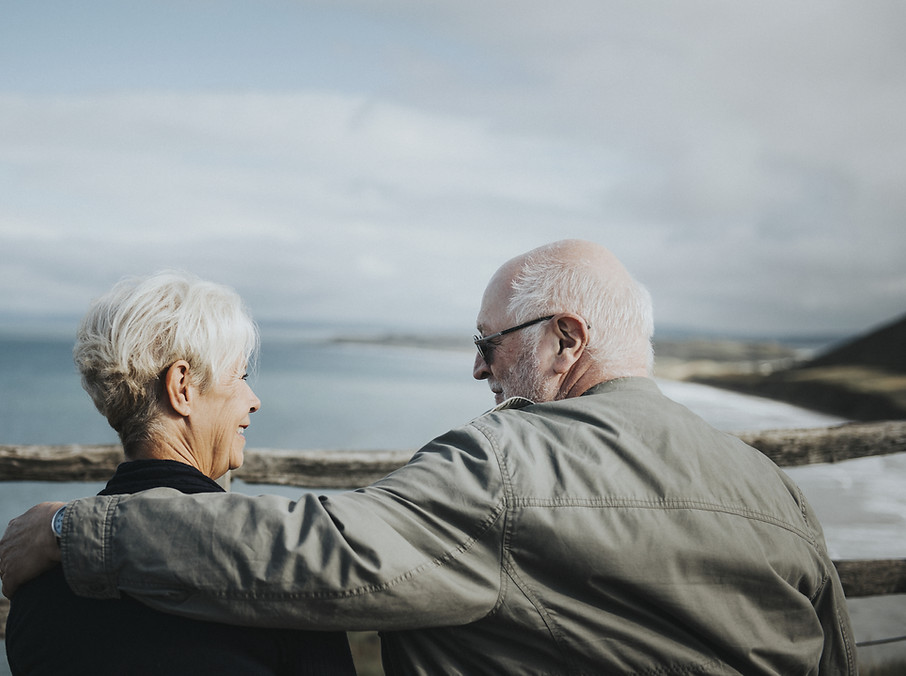 Elderly Couple Outdoors
