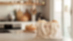 Bread in kitchen bag