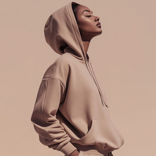 A Woman poised in stillness, calm, and serene