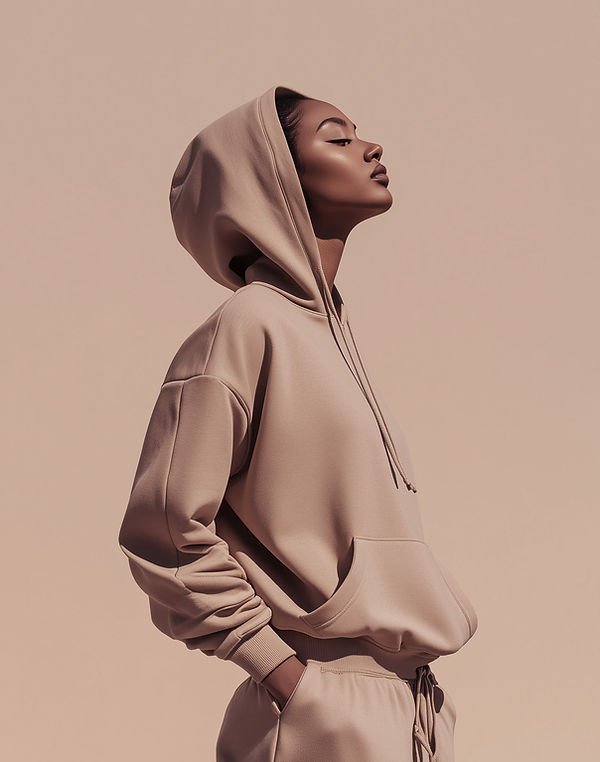 Neutral Hoodie Portrait