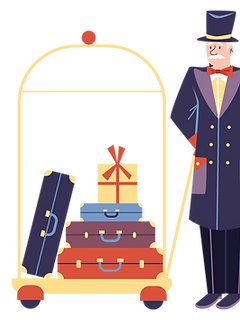 Hotel Concierge Scene