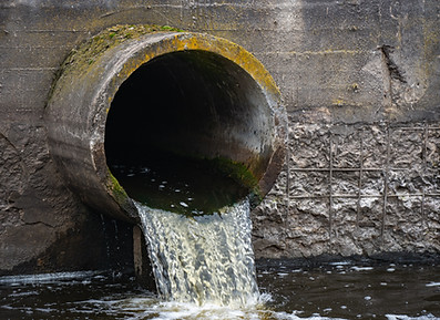 Water Flowing Out Pipe
