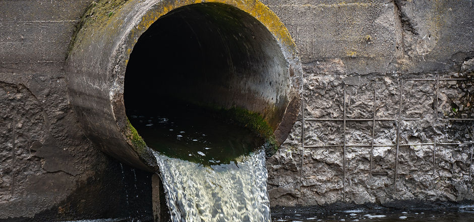 Water Flowing Out Pipe
