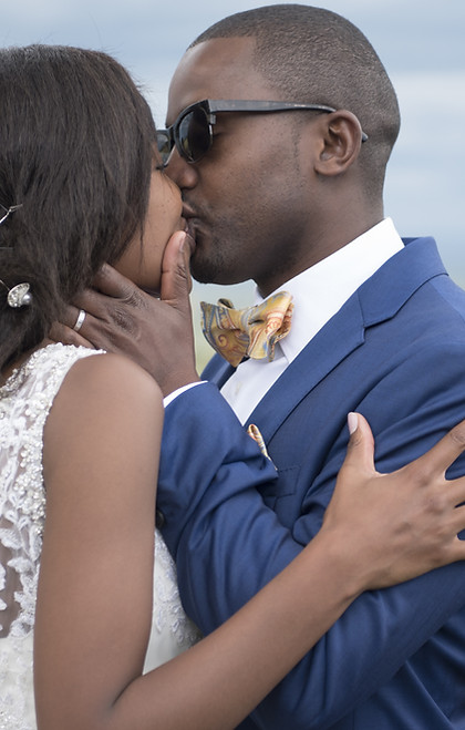 Wedding Couple Kissing