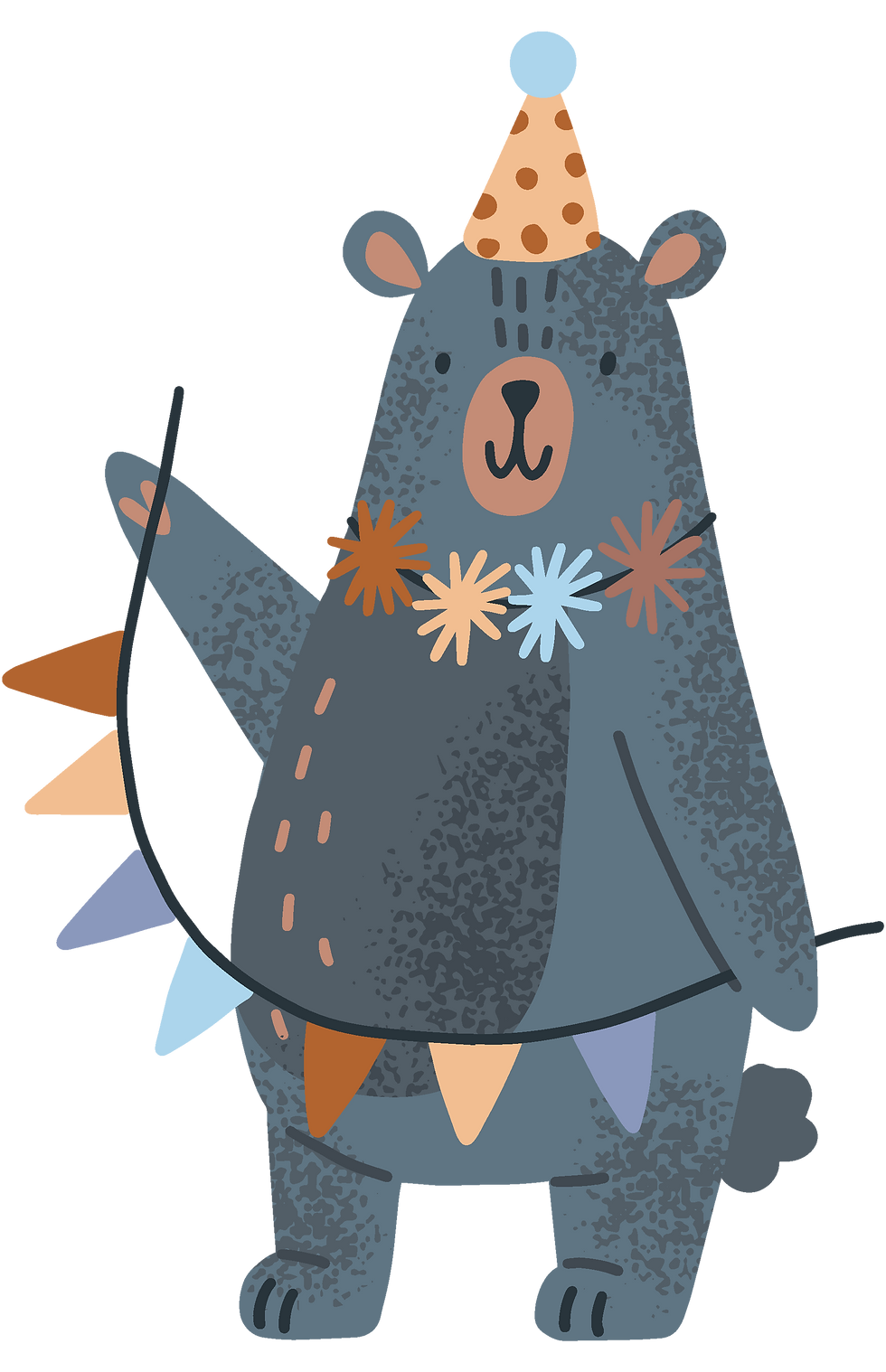 Party Bear Illustration