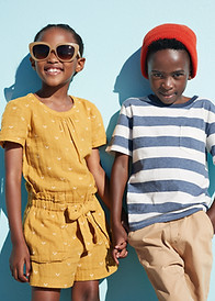Smiling Kids Outdoors