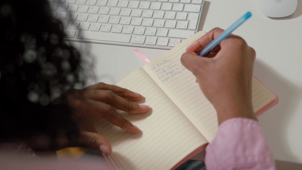 Writing in Notebook