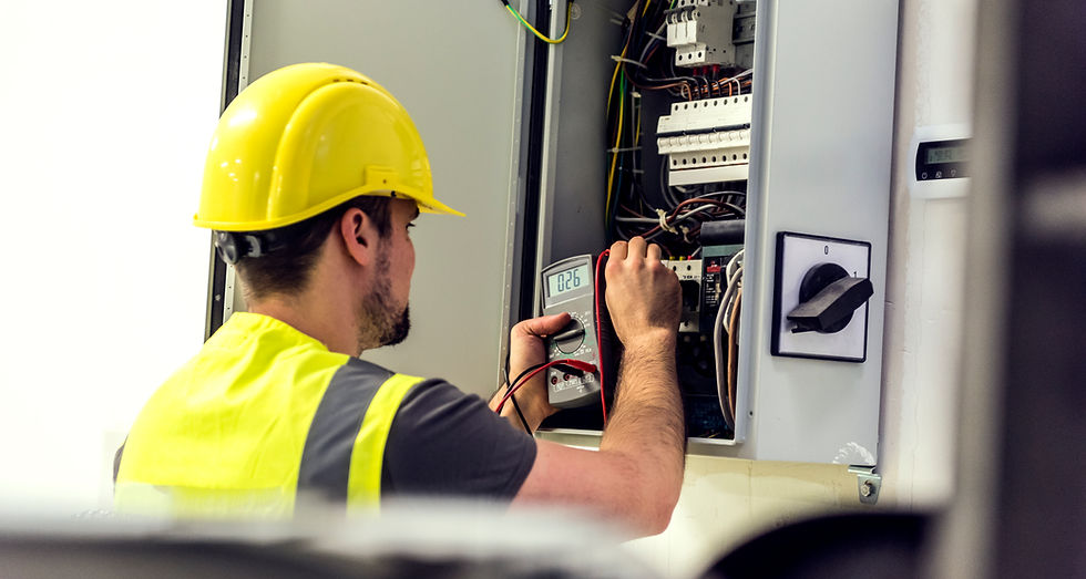 Electrician engineer worker