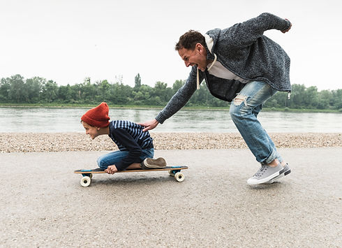 Papa und Sohn
