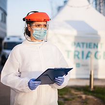 Healthcare Worker Outdoors