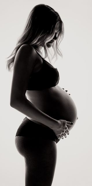 Silhouette einer schwangeren Frau