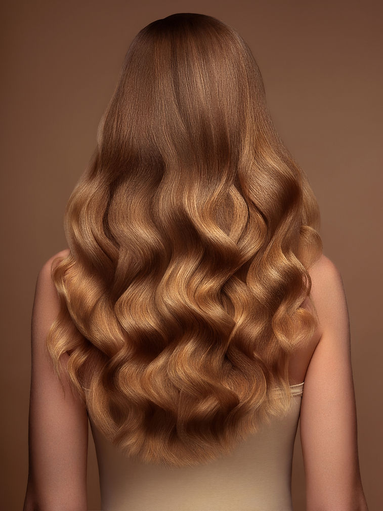 Cheveux longs et brillants