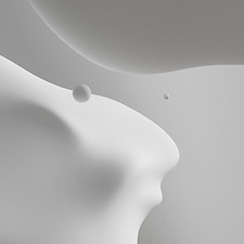 Abstract White Shapes