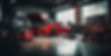 Red sports car repair