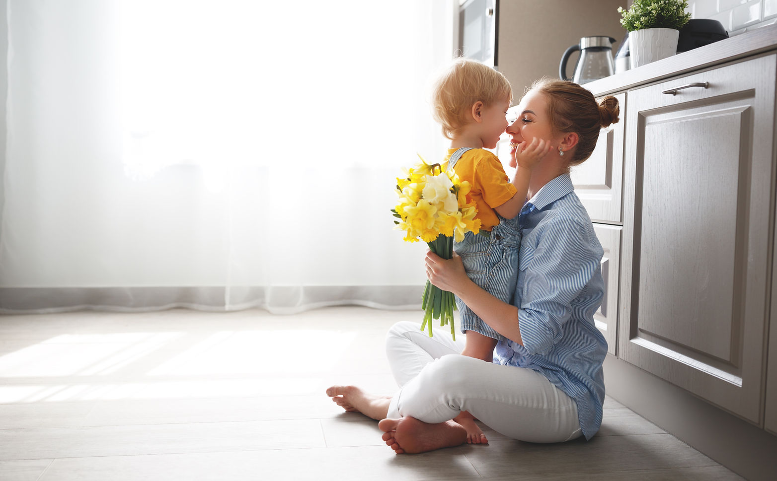 Mutter und Sohn