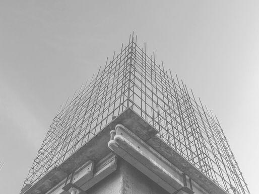Building framework under construction