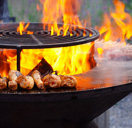 Scène de barbecue en plein air