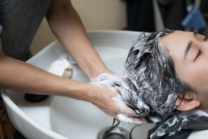 Lavagem do cabelo