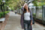 Person Walking Along the Street
