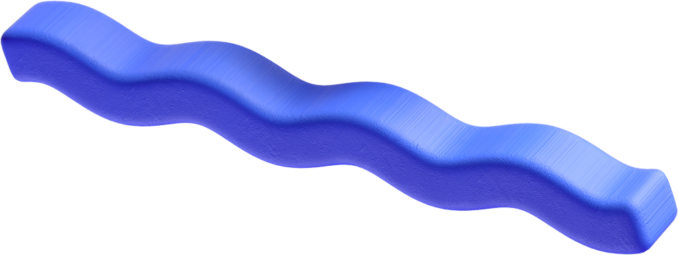 Blue Wavy Object