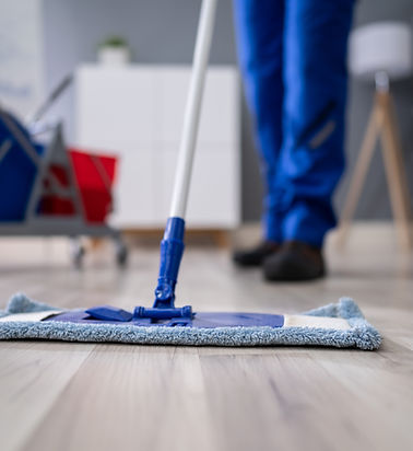 Mopping Wooden Floor