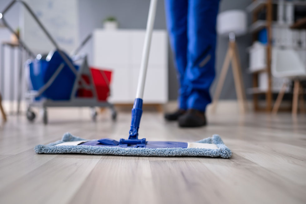 Mopping Wooden Floor