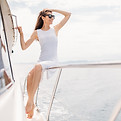 Woman On Yacht