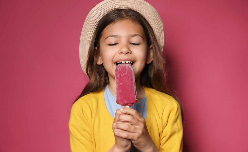 Girl Eating Popsicle