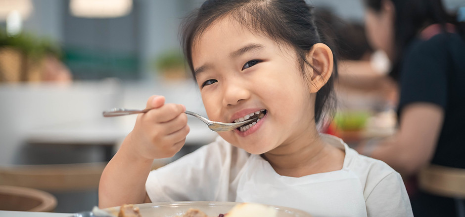 Kid Eating Meal