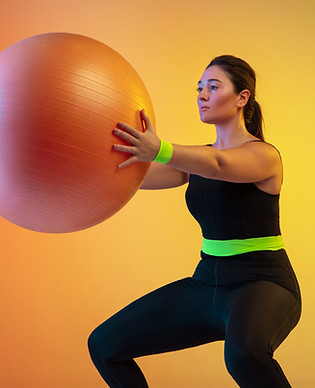 Workout with Fit Ball