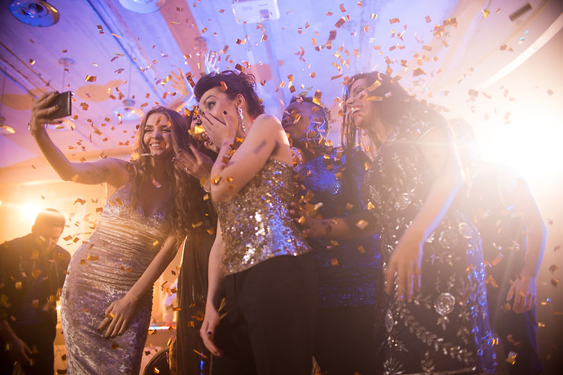 Celebration With Confetti