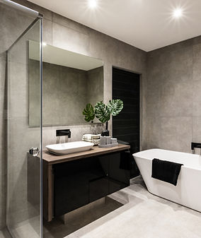 Bathroom remodel with custom stone countertop from Veselco stone in Bethlehem, PA