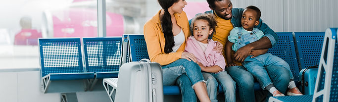 Family at Airport Gate
