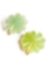 Green Flower Earrings