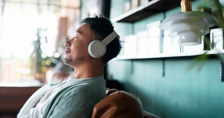 Relaxing With Headphones