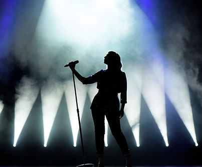 Singer On Stage