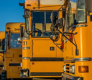 Parked School Buses