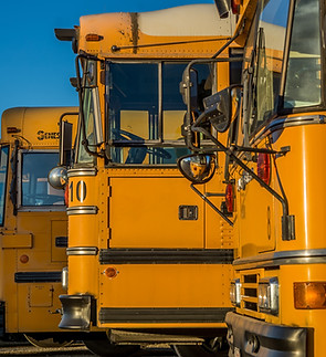 Parked School Buses