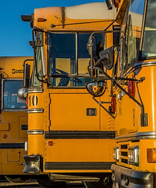 Parked School Buses